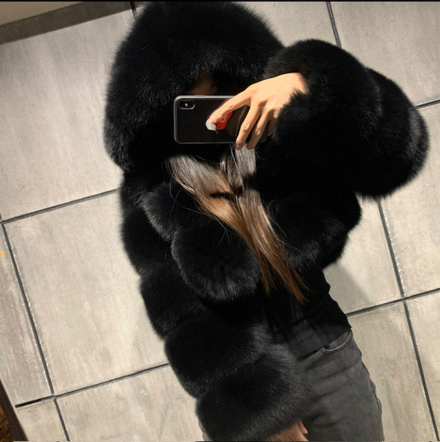 Fur Puffer Coat