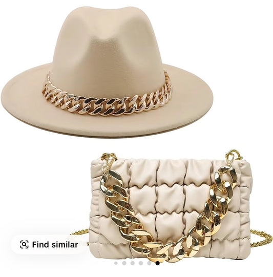 Fedora Hat & Purse Set