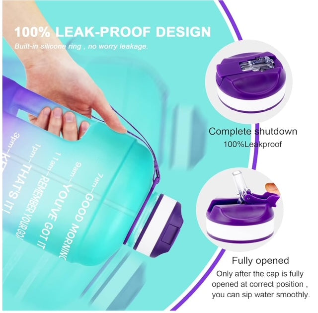 Quifit Motivational Gallon Water Bottle