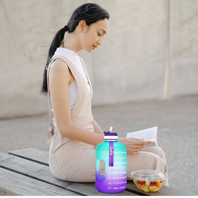 Quifit Motivational Gallon Water Bottle