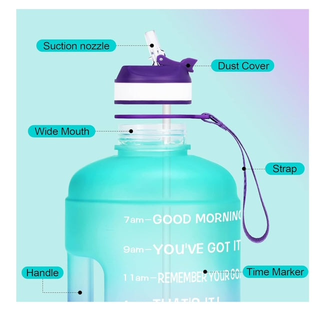 Quifit Motivational Gallon Water Bottle
