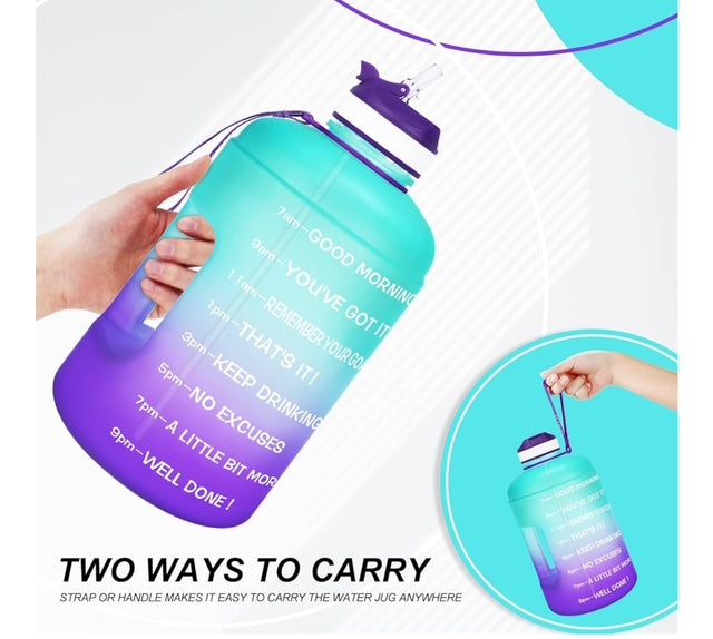 Quifit Motivational Gallon Water Bottle